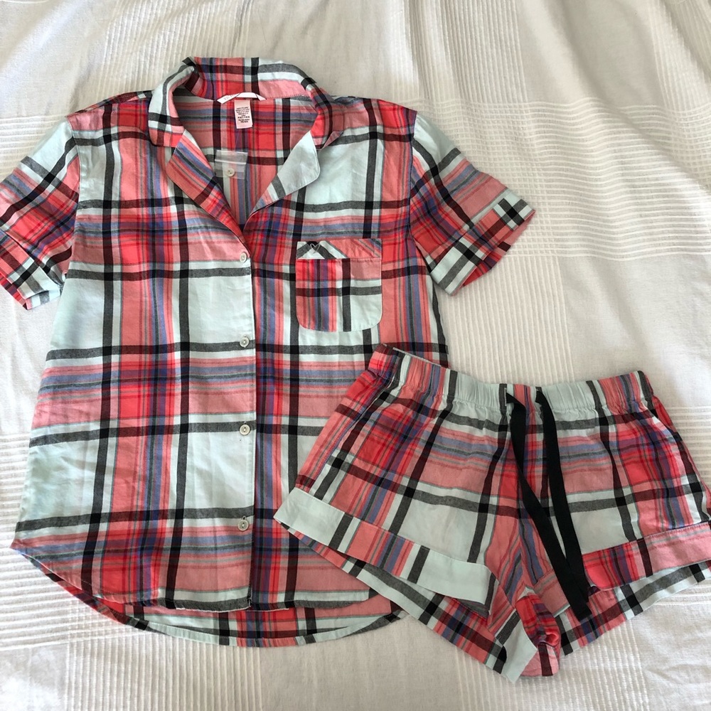 Plaid pajama set